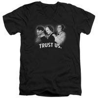 The Three Stooges Trust Us V-Neck T-Shirt