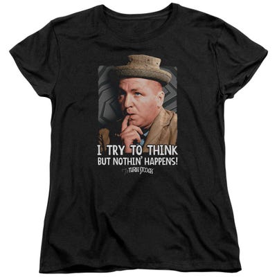 The Three Stooges Try To Think Womens T-Shirt