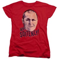 The Three Stooges Why Soitenly Womens T-Shirt