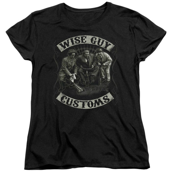 The Three Stooges Wise Guy Customs Womens T-Shirt