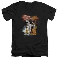 The Twilight Zone Enter At Own Risk V-Neck T-Shirt