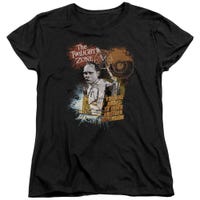 The Twilight Zone Enter At Own Risk Womens T-Shirt
