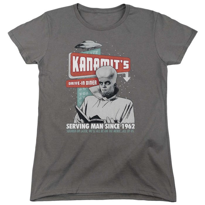 The Twilight Zone Kanamits Diner Womens T-Shirt