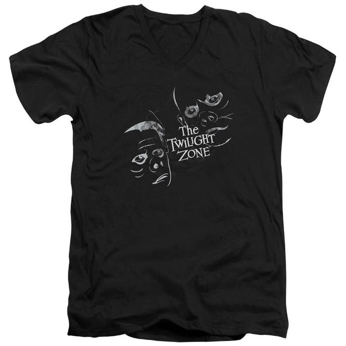 The Twilight Zone Strange Faces V-Neck T-Shirt