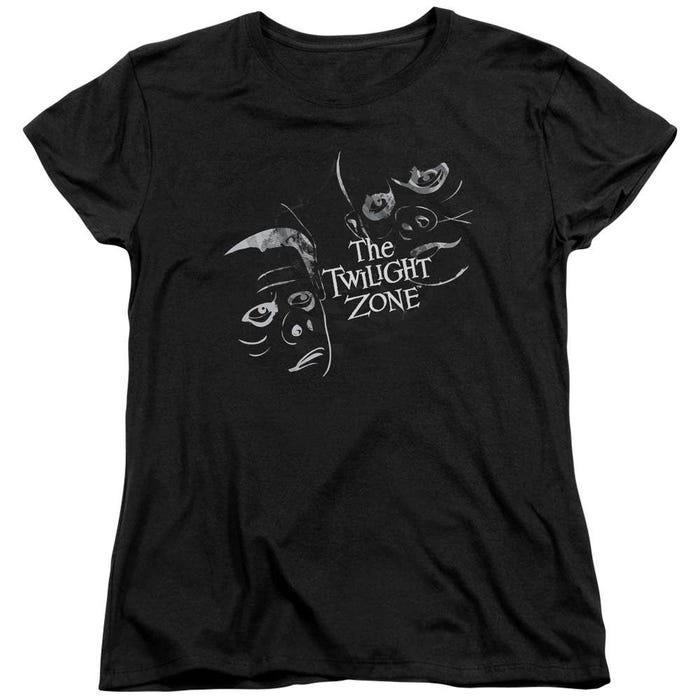 The Twilight Zone Strange Faces Womens T-Shirt