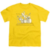 This is Curious George Banging on Drums Kids T-Shirt
