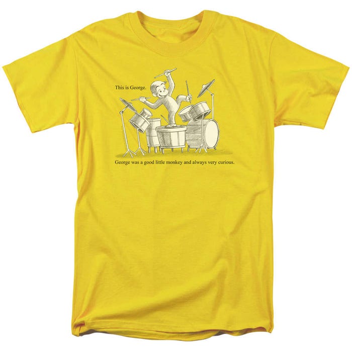 This is Curious George Banging on Drums T-Shirt