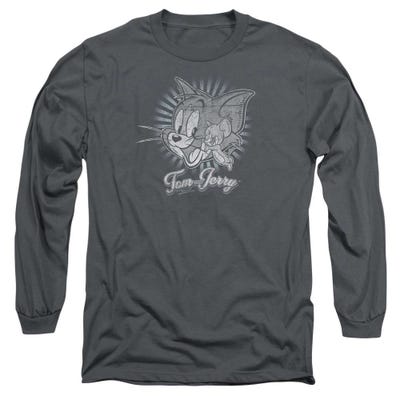 Tom And Jerry - Classic Pals Charcoal Long Sleeve Shirt