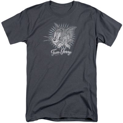 Tom And Jerry - Classic Pals Charcoal Tall T-Shirt