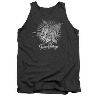 Tom And Jerry - Classic Pals Charcoal Tank Top