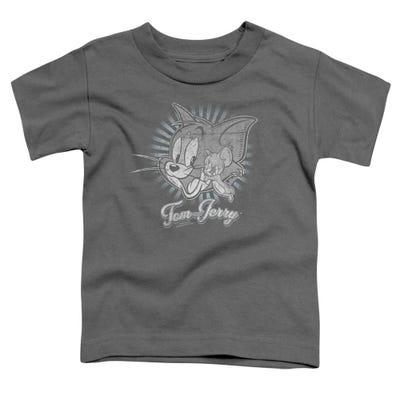 Tom And Jerry - Classic Pals Charcoal Toddler T-Shirt