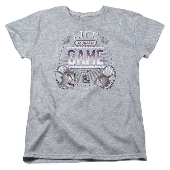 Tom And Jerry - Life Is A Game Womens T-Shirt