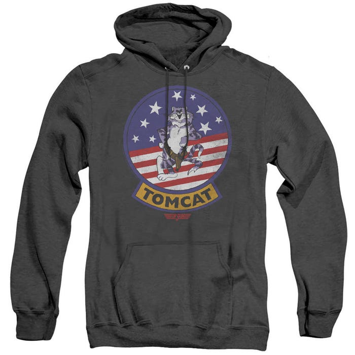 Tomcat Top Gun Movie Adult Heather Hoodie