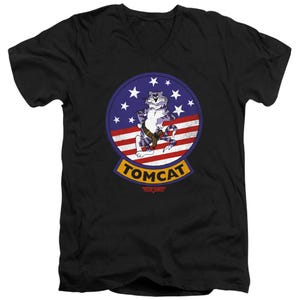 Tomcat Top Gun Movie V-Neck T-Shirt