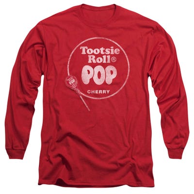 Tootsie Roll Pop Cherry Logo Long Sleeve Shirt