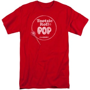 Tootsie Roll Pop Cherry Logo Tall T-Shirt