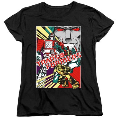 Transformers Comic Poster Womens T-Shirt