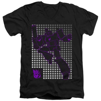 Transformers Megatron Grid V-Neck T-Shirt