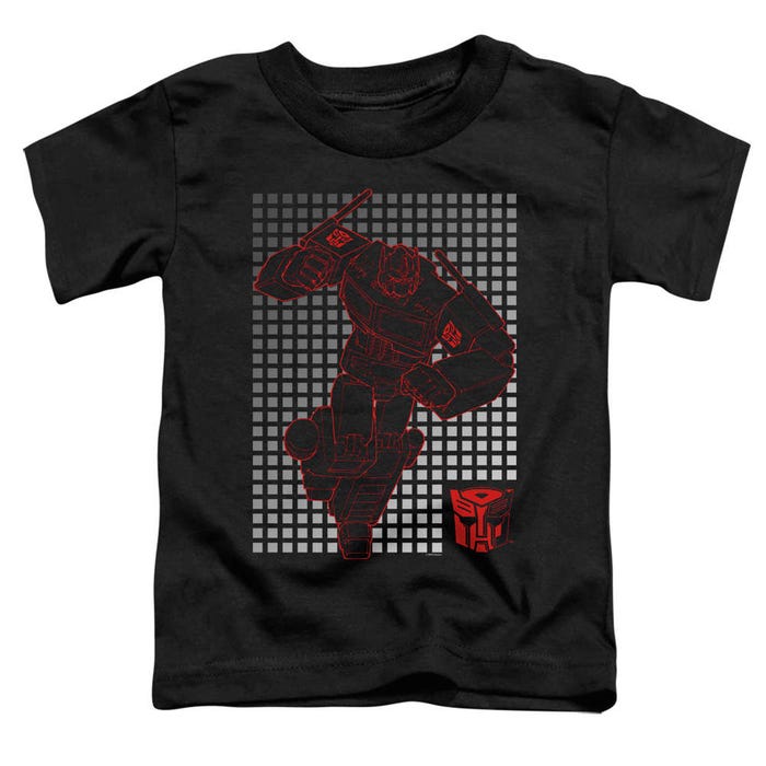 Transformers Optimus Grid Toddler T-Shirt