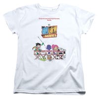 Teen Titans Go To The Movies Poster Womens T-Shirt