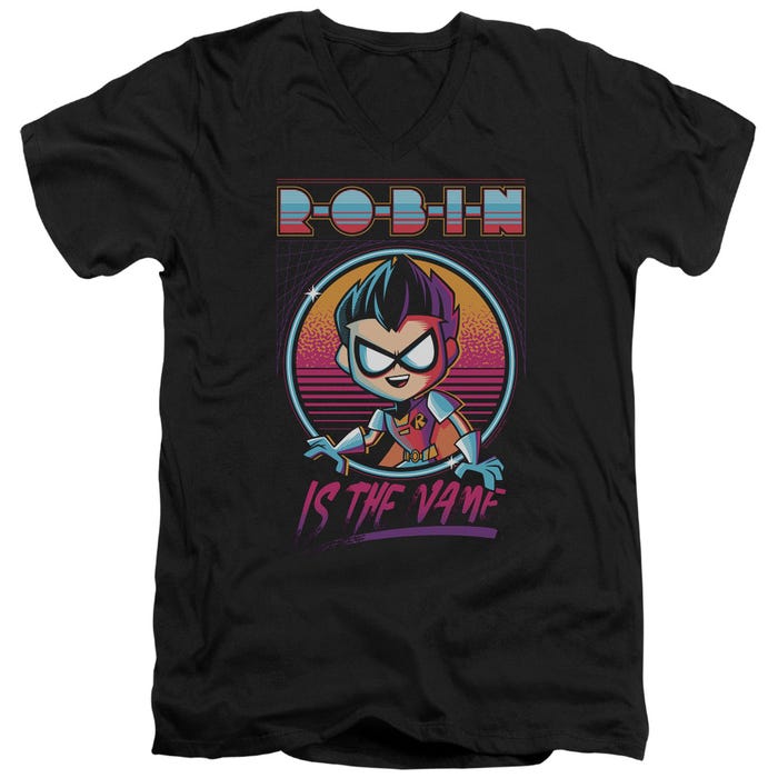 ROBIN TEEN TITANS GO! V-Neck T-Shirt