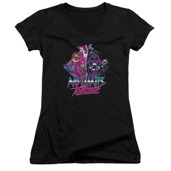 Teen Titans Go To The Movies No Limits Juniors V-Neck T-Shirt