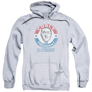 Three Stooges Curly For President Official Hoodie