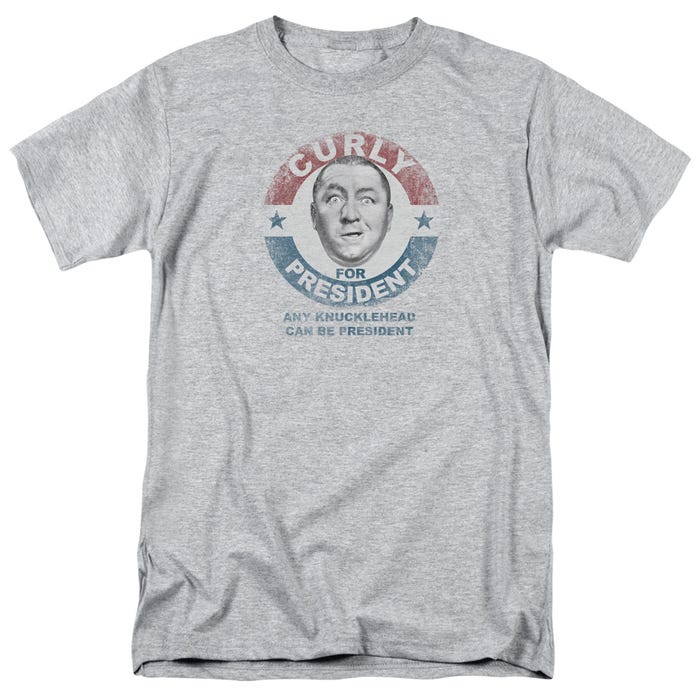 Three Stooges Curly For President Official T-Shirt