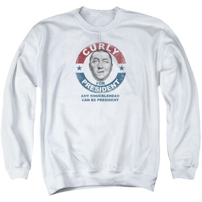 CURLY FOR PRESIDENT THREE STOOGES Sweatshirt