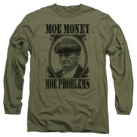 Moe Money Moe Problems Three Stooges Long Sleeve Shirt