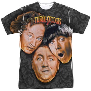 Three Stooges Faces Sublimation T-Shirt