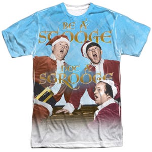 Be A Stooge Three Stooges Christmas Sublimation T-Shirt