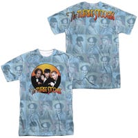 Three Stooges Portraits Sublimation T-Shirt