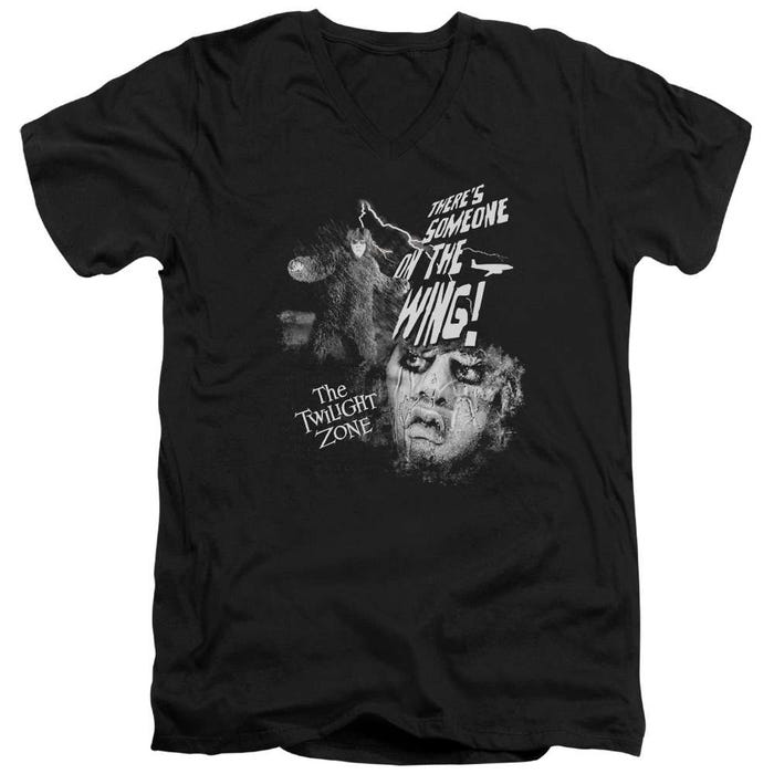 Twilight Zone Someone On The Wing V-Neck T-Shirt