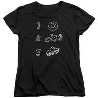 Twin Peaks Pie Log Donut Womens T-Shirt