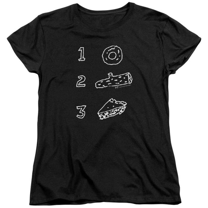 Twin Peaks Pie Log Donut Womens T-Shirt