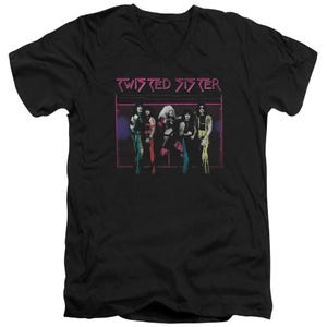 Twisted Sister Neon Gate V-Neck T-Shirt