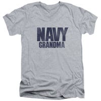 U.S. Navy Grandma Vintage Logo V-Neck T-Shirt