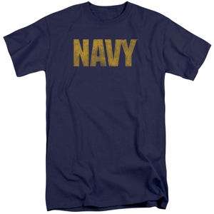 U.S. Navy Vintage Gold Classic Logo Tall T-Shirt