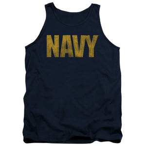 U.S. Navy Vintage Gold Classic Logo Tank Top