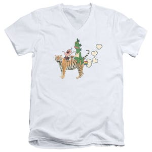 Uncle Grandpa Fart Hearts V-Neck T-Shirt