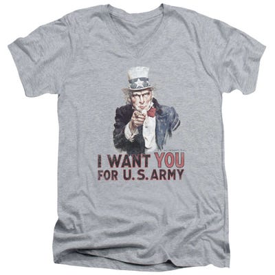 Uncle Sam I Want You For U.S. Army V-Neck T-Shirt