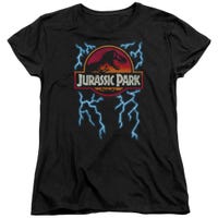 Jurassic Park Lightning Logo Womens T-Shirt