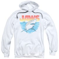 Jaws Waves Retro Movie Hoodie