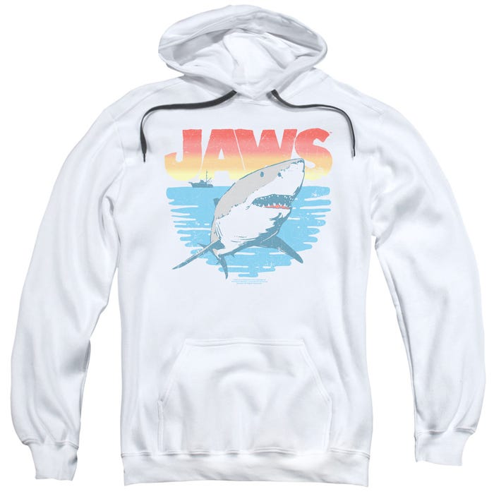 Jaws Waves Retro Movie Hoodie