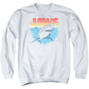 Jaws Waves Retro Movie Sweatshirt