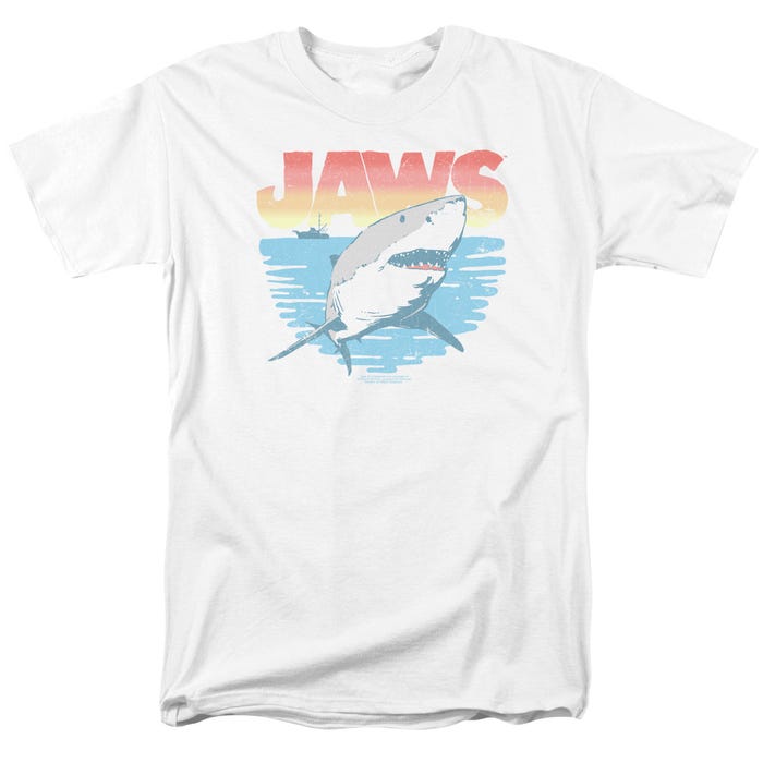 Jaws Waves Retro Movie T-Shirt