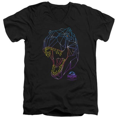 NEON T-REX V-Neck T-Shirt