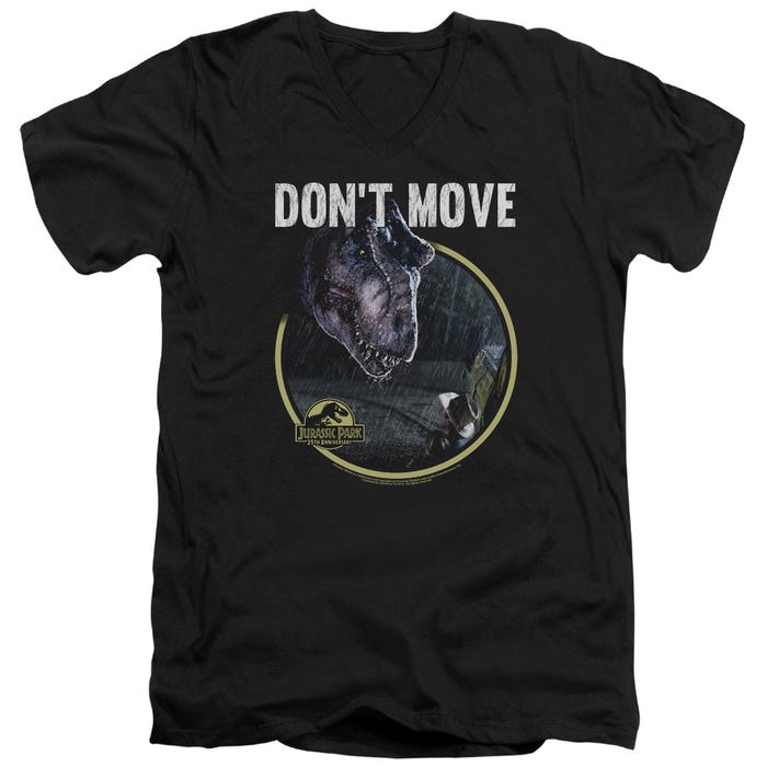 DONT MOVE JURASSIC PARK V-Neck T-Shirt