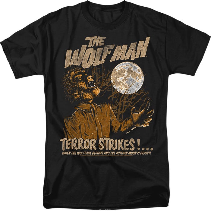 The Wolf Man Official Movie T-Shirt